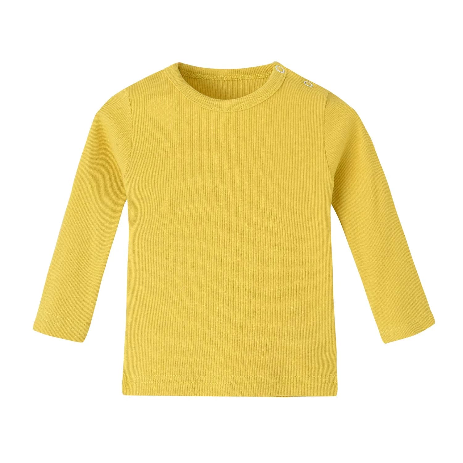 Enfants Chéris Long Sleeve Tee Shirt for Baby Girl Boy 12 Months Yellow | Soft Cotton Baby Top