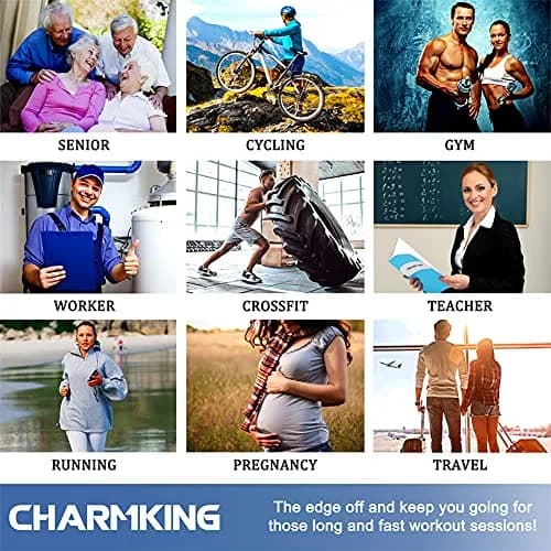 CHARMKING Compression Socks for Women & Men Circulation 3 Pairs | 15-20 mmHg Support for Athletic & Daily Use thumbnail 4
