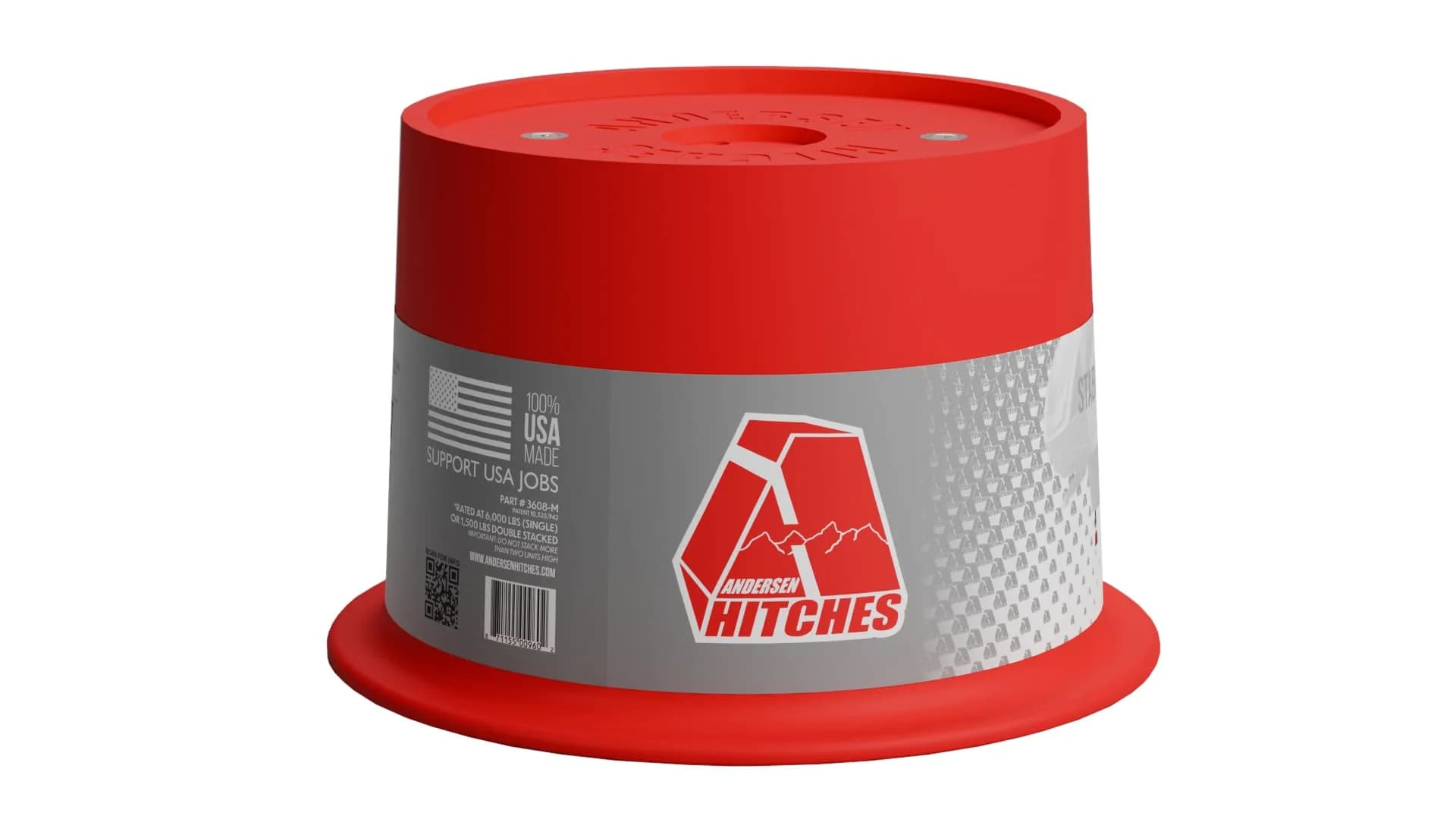 Andersen Hitches Trailer Jack Block 8" Support | Magnetic Stabilizer for RVs & Trailers (1 Pack) - main product image