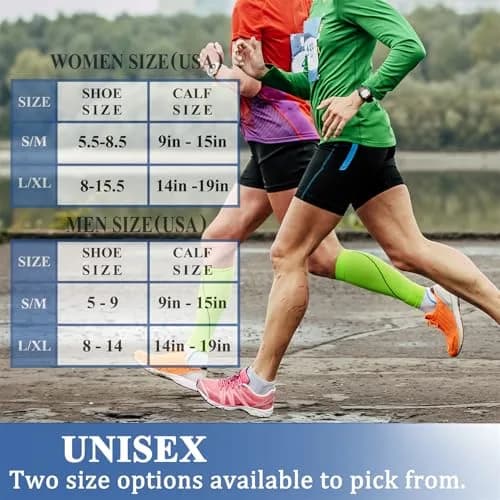 CHARMKING Compression Socks for Women & Men Circulation 15-20 mmHg | Support for Athletic Running & Cycling thumbnail 5