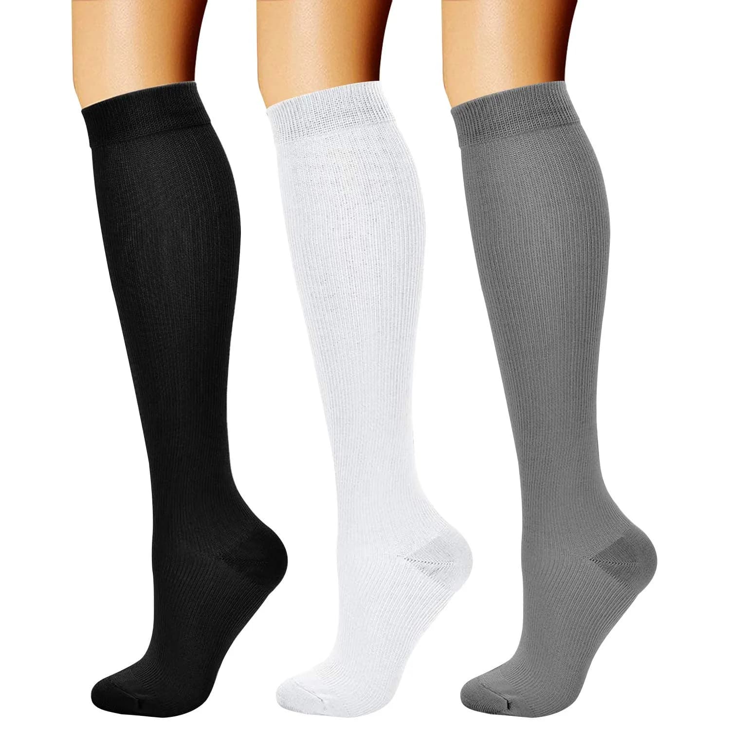 CHARMKING Compression Socks for Women & Men Circulation 15-20 mmHg | Support for Athletic & Daily Use - main product image