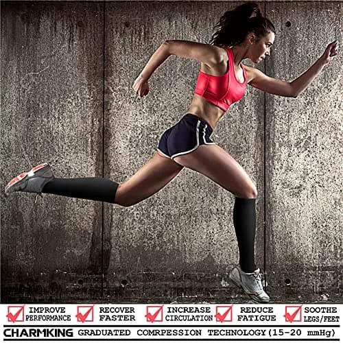 CHARMKING Compression Socks for Women & Men Circulation 15-20 mmHg | Support for Athletic & Daily Use thumbnail 2