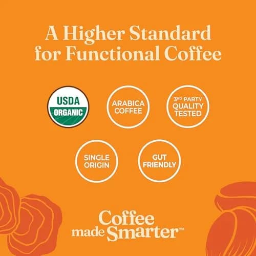 Four Sigmatic Organic Focus Mushroom Ground Coffee Dark Roast with Lion's Mane & Chaga 12oz (340g) | For Mental Clarity & Energy thumbnail 3