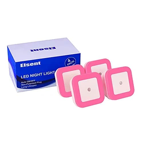 Elsent 4 Pack Plug-in Red LED Night Lights for Sleeping | Auto Light Sensor, Dusk-to-Dawn thumbnail 6