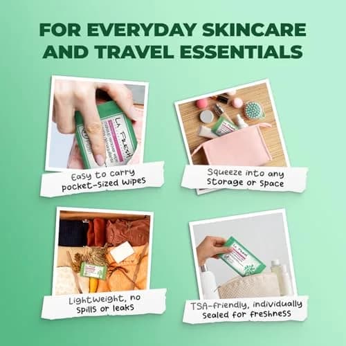 LA Fresh Makeup Remover Wipes With Vitamin E, 200 Count | Biodegradable Face Wipes for All Skin Types thumbnail 6
