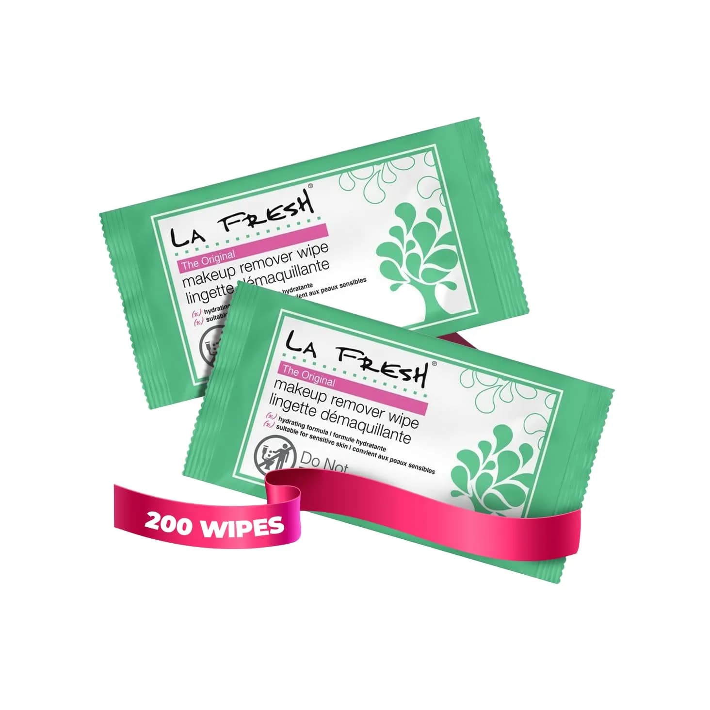 La Fresh Makeup Remover Wipes With Vitamin E, 50 Count | Gentle Cleansing for All Skin Types — Floral