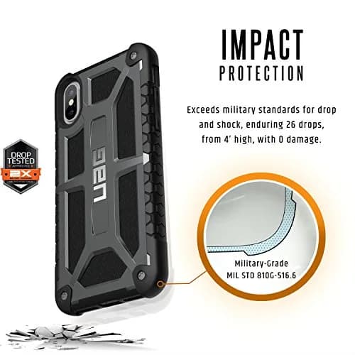 URBAN ARMOR GEAR Monarch Case for iPhone Xs/X (5.8-inch) Graphite | Military Drop Tested Protective Cover thumbnail 4