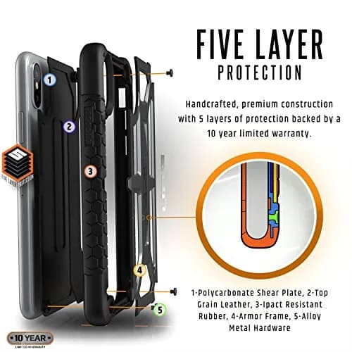URBAN ARMOR GEAR Monarch Case for iPhone Xs/X (5.8-inch) Graphite | Military Drop Tested Protective Cover thumbnail 3