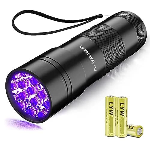 Vansky UV Light 395nm Blacklight Flashlight | Pet Urine Detection & Invisible Stain Finder thumbnail 1