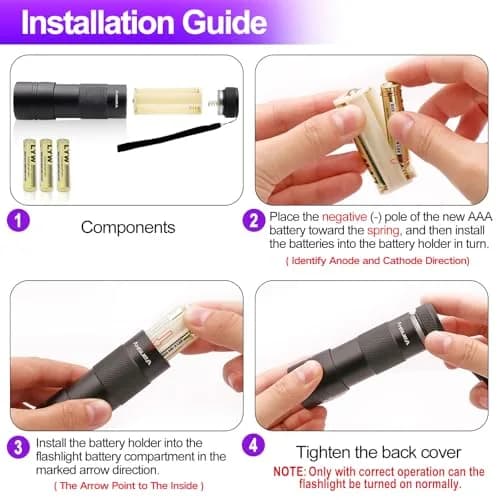 Vansky UV Light 395nm Blacklight Flashlight | Pet Urine Detection & Invisible Stain Finder thumbnail 7