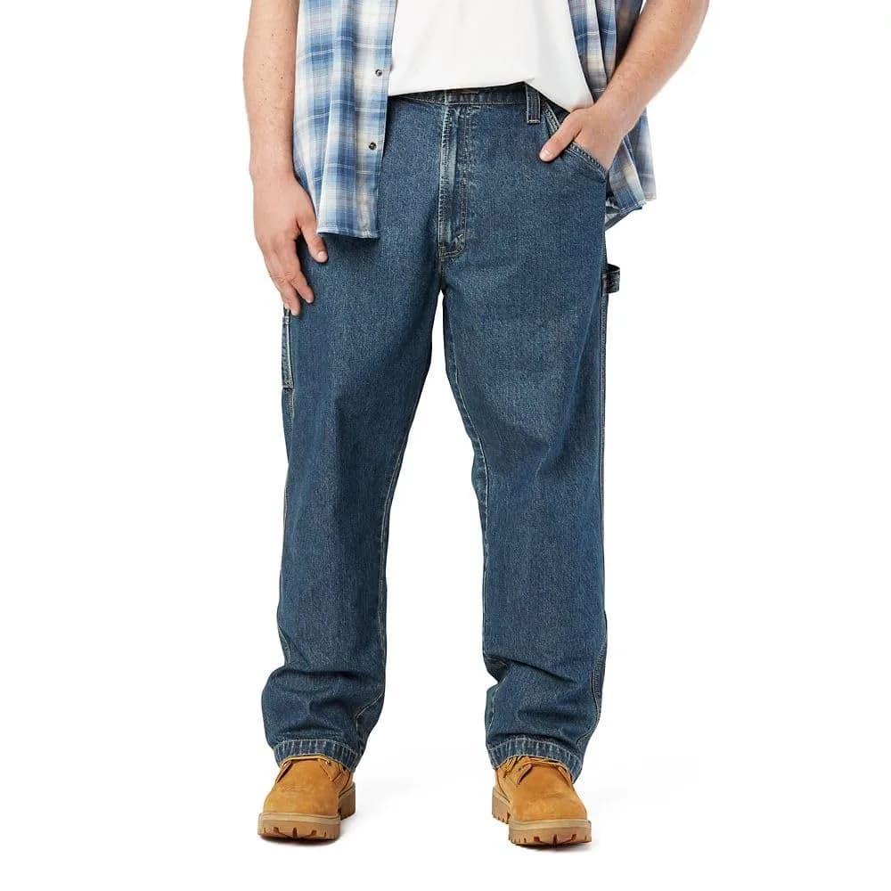 Levi Strauss Signature Gold Men's Carpenter Jeans 44W x 32L (1.94 lb) | Relaxed Fit, Straight Leg