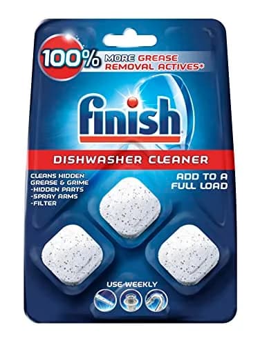 Finish In-Wash Dishwasher Cleaner Tablets 3 Count (156 g) | Cleans Hidden Grease & Grime thumbnail 1