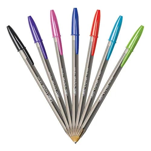 BIC Cristal Xtra Bold Ballpoint Pens, 1.6 mm, Assorted Colors, 24-Count Pack | Smooth Ink Flow for Color-Coded Notes thumbnail 2