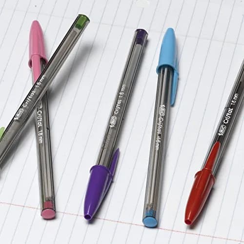 BIC Cristal Xtra Bold Ballpoint Pens, 1.6 mm, Assorted Colors, 24-Count Pack | Smooth Ink Flow for Color-Coded Notes thumbnail 3