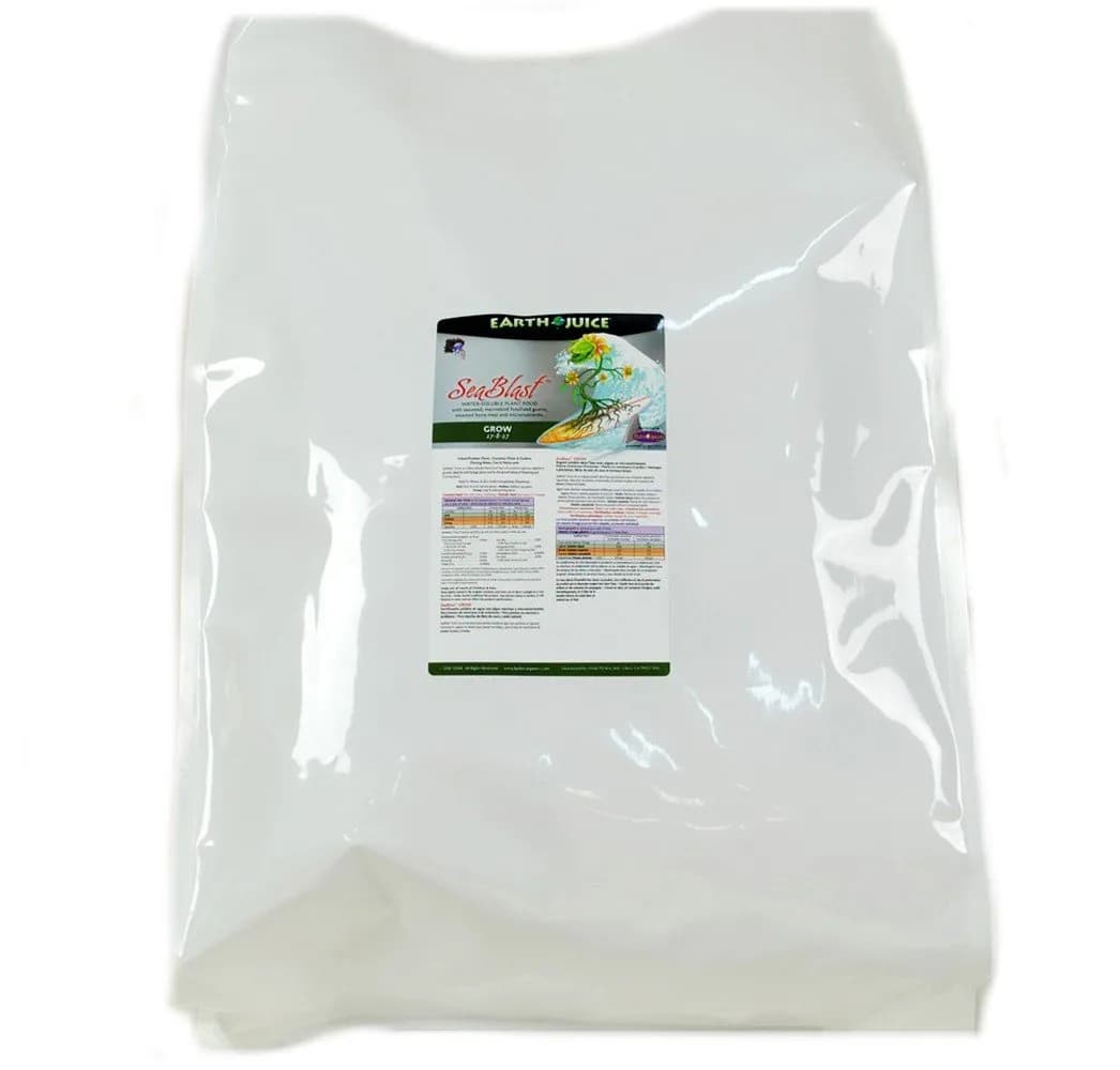 Earth Juice SeaBlast Grow, 40 lb | Water-Soluble Fertilizer with Seaweed & Micronutrients for Vigorous Vegetative Growth