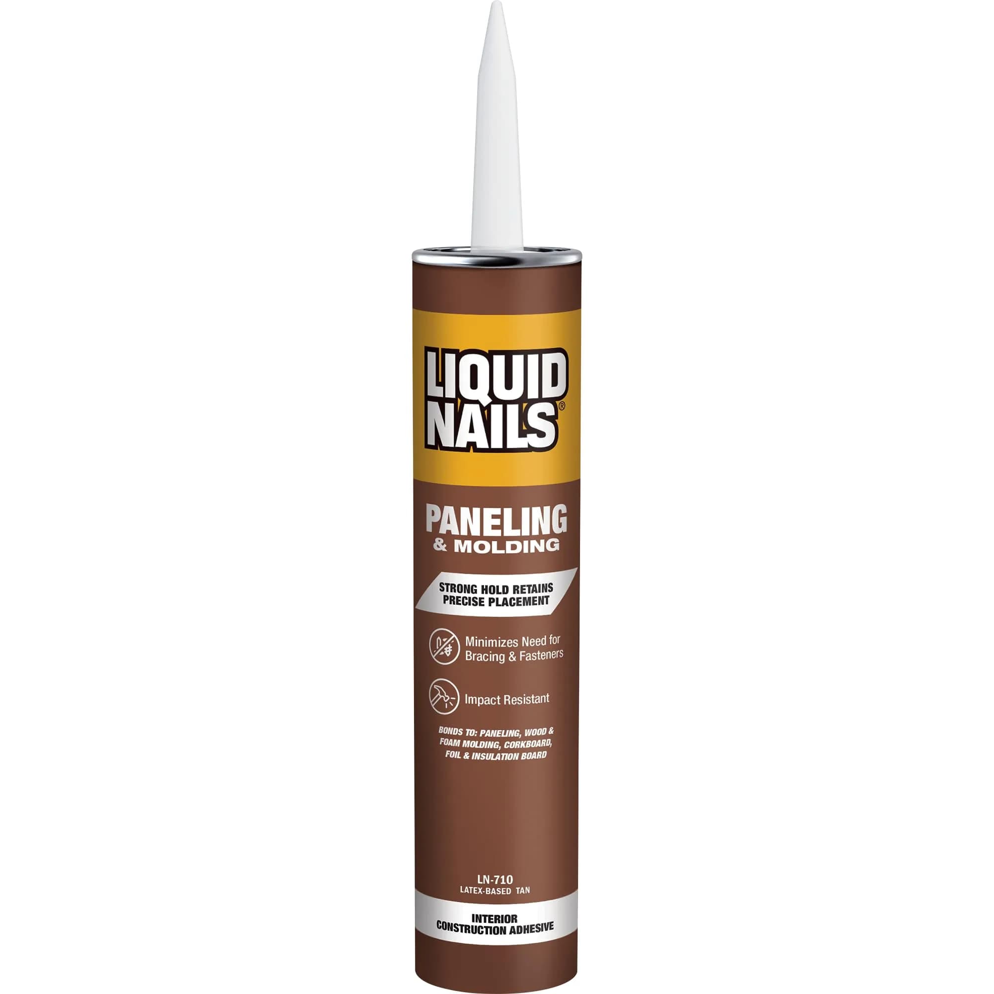 Liquid Nails Projects & Foamboard Adhesive 295ml (10 Fl Oz) | Bonds Foam Insulation, Drywall & Panels — Tan