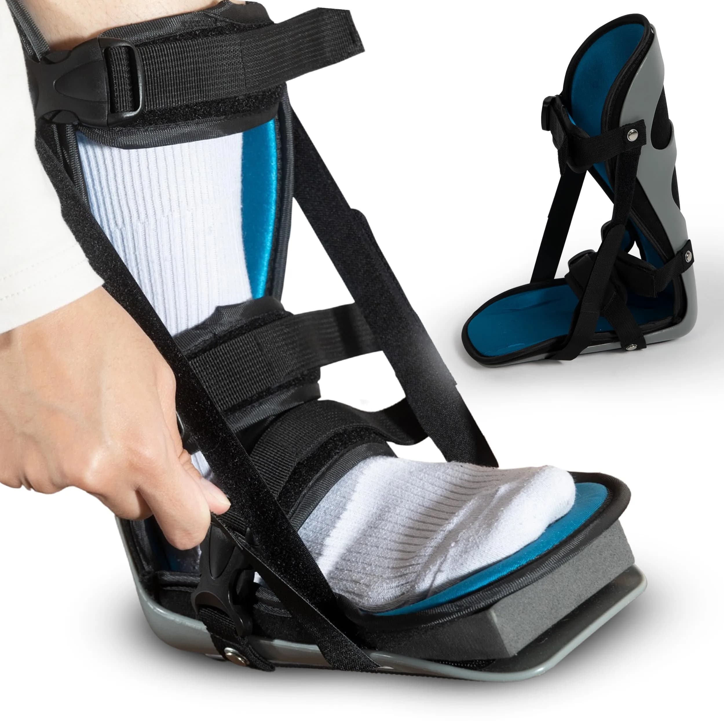 Alpha Medical Plantar Fasciitis Night Splint Large | Orthopedic Brace for Heel Pain - main product image