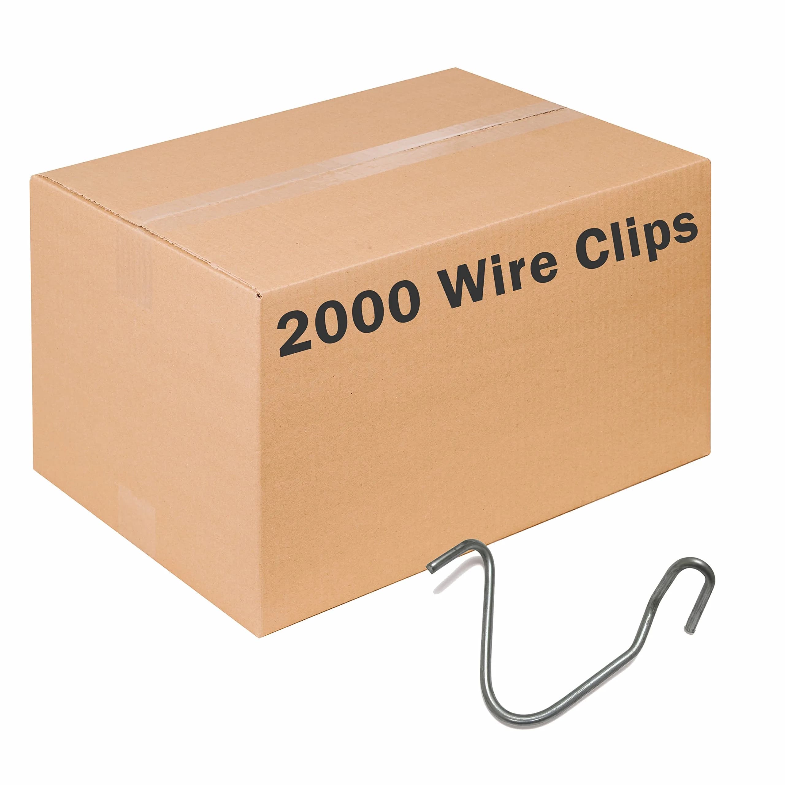 Zareba Systems TPWC100 T-Post Wire Clips 2000 Pack | Secure Fencing Wire to T-Posts