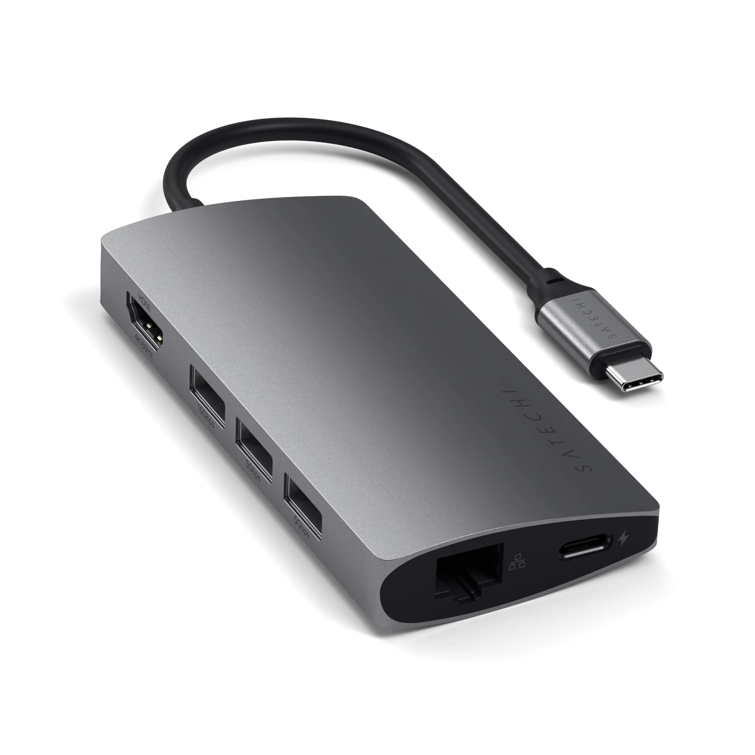 Satechi Multi-Port Hub V2 Space Gray | 4K HDMI, 115W PD Charging, USB-C Expansion - main product image