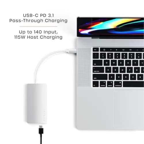 Satechi 8-in-1 USB-C Hub V2, 115W PD Charging, 4K HDMI, Ethernet, 78g (2.75oz) | Connect More Devices thumbnail 4