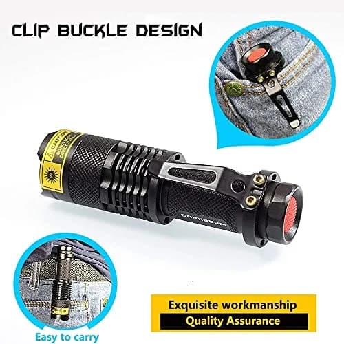 DARKBEAM UV 395nm Flashlight 2 Pack | Detect Pet Urine & Fluorescent Items thumbnail 7
