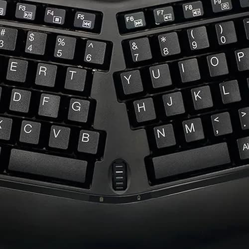 Adesso WKB-1150CB Tru-Form Wireless Ergonomic Mini Keyboard & Mouse Combo | Compact, Vertical Design for Comfort thumbnail 3