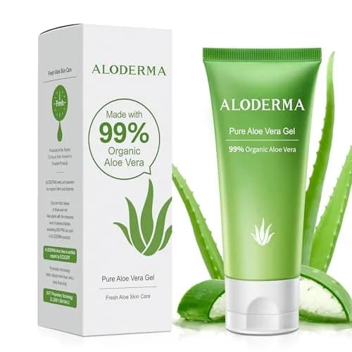 Aloderma 99% Organic Aloe Vera Gel 45ml (1.5oz) | Soothes & Hydrates Sun-Exposed Skin thumbnail 1