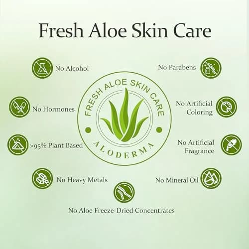 Aloderma Organic Aloe Vera Gel 114ml (4.02oz) | Pure Hydration for Face & Body thumbnail 6