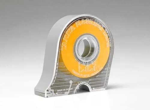 Tamiya Masking Tape with Dispensers, 6 mm, 10 mm, & 18 mm Set | Yellow Paper Masking Tape for Painting thumbnail 2