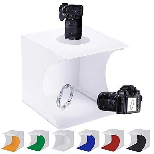 SENLIXIN Mini Photo Studio Light Box Kit 20cm (7.87 inches) | Portable Foldable Shooting Tent with LED Lights & 6 Backgrounds thumbnail 1