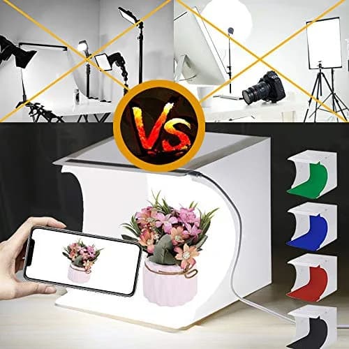 SENLIXIN Mini Photo Studio Light Box Kit 20cm (7.87 inches) | Portable Foldable Shooting Tent with LED Lights & 6 Backgrounds thumbnail 5