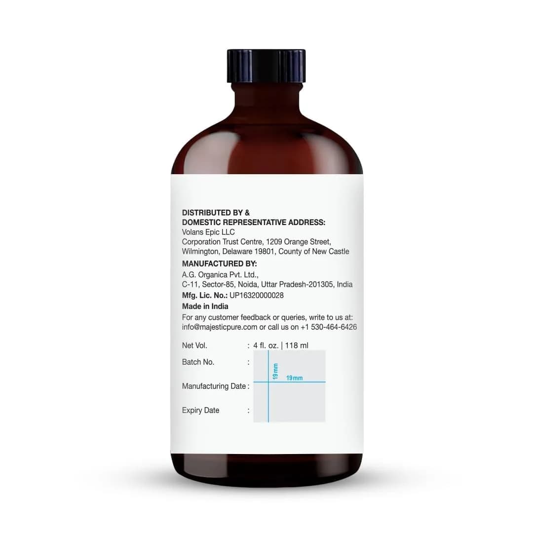 Majestic Pure Basil Essential Oil with Glass Dropper, 4 Fl Oz (120ml) | 100% Pure & Natural USA Import thumbnail 8