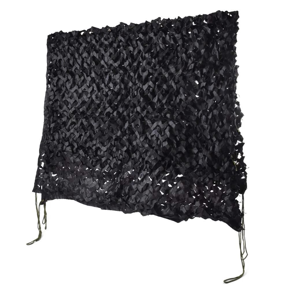 HYOUT Desert Camo Netting 2M x 3M (6.5x10ft) | Lightweight Polyester Camo Net for Hunting, Camping & Sunshade — Woodland Black
