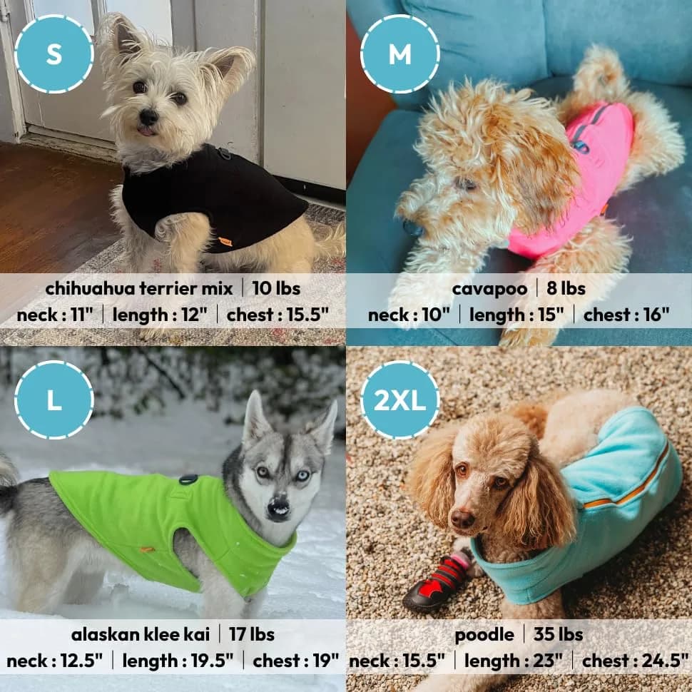 Gooby Zip-Up Fleece Dog Sweater Red X-Large | Warm Winter Wear with D-Ring Leash Attachment thumbnail 4