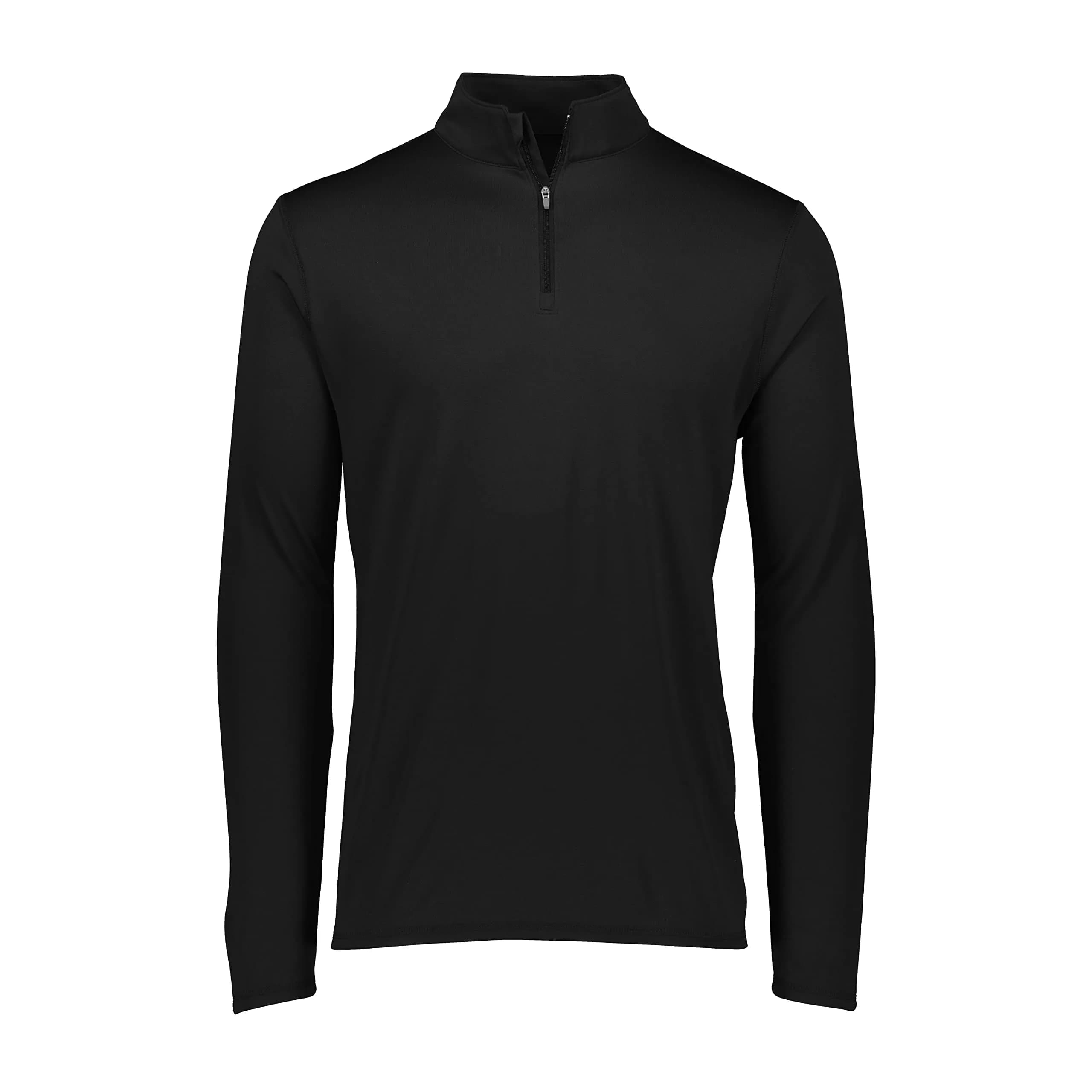 Augusta Sportswear Men's Attain Light Weight Wicking Knit 1/4 Zip Pullover Navy L | Moisture-Wicking Athletic Performance — Black / Medium