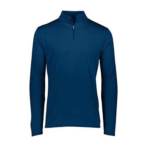 Augusta Sportswear Men's Attain Light Weight Wicking Knit 1/4 Zip Pullover Navy L | Moisture-Wicking Athletic Performance thumbnail 1