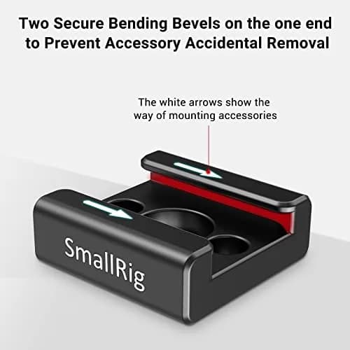 SmallRig Cold Shoe Mount with 1/4"-20 Thread (2 Pack) | Attaches Flash, Mic, LED to Camera Cages thumbnail 3