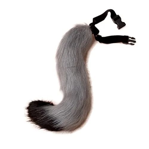 JUNBOON Faux Fur Fox Tail Costume Accessory 50cm (19.7") | Bendable Wire for Cosplay & Halloween thumbnail 1