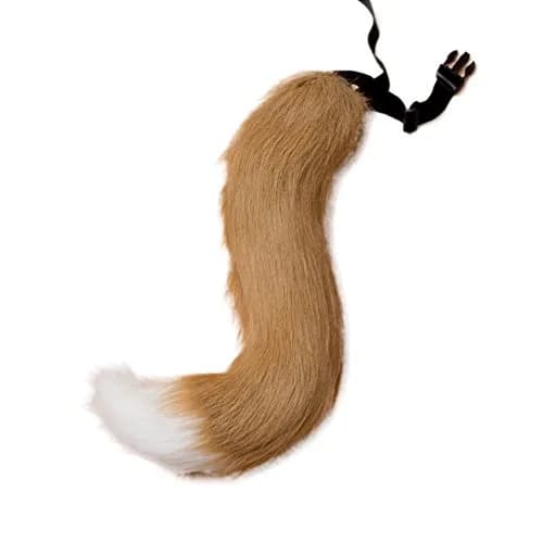 JUNBOON Faux Fur Fox Tail Costume Accessory 50cm (19.7") | Bendable Wire for Cosplay & Halloween thumbnail 1