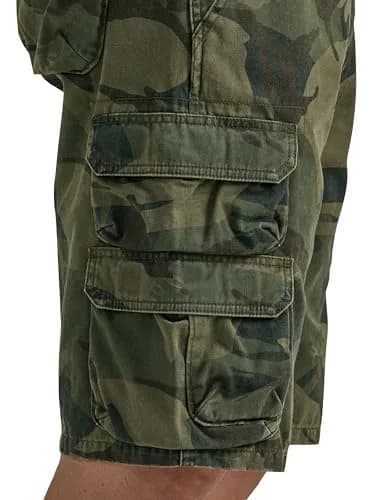 Wrangler Authentics Men's Premium Twill Cargo Short (Bennard), Forest Green Camo, 32 | Relaxed Fit, Durable Cotton thumbnail 4