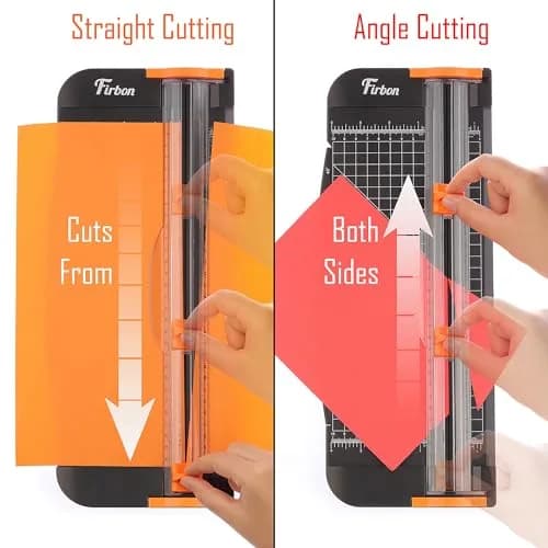 Firbon A4 Paper Cutter 12 Inch Black | Cuts 10 Sheets, Accurate Measurement, Safe Blade thumbnail 5