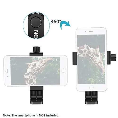 NEEWER Smartphone Holder Phone Tripod Mount Compatible with iPhone Android | 360° Rotation & Detachable Clip thumbnail 7