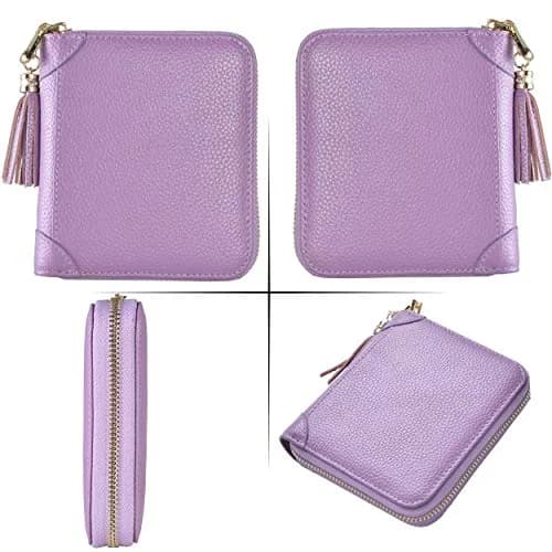 Easyoulife Womens Genuine Leather RFID Blocking Card Holder Wallet | 40 Card Slots thumbnail 6