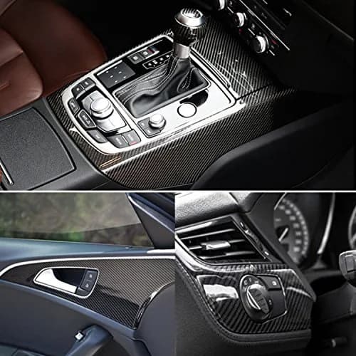 DIYAH 6D Black Carbon Fiber Vinyl Wrap Sticker 152cm x 152cm (5ft x 5ft) | Bubble-Free & Heat-Moldable for Automotive Surfaces thumbnail 4