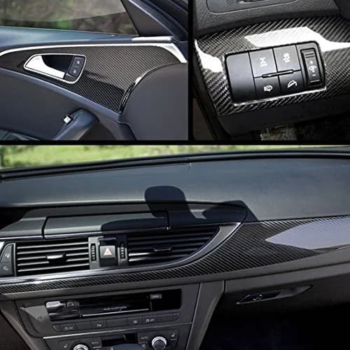 DIYAH 6D Black Carbon Fiber Vinyl Wrap Sticker 152cm x 152cm (5ft x 5ft) | Bubble-Free & Heat-Moldable for Automotive Surfaces thumbnail 5