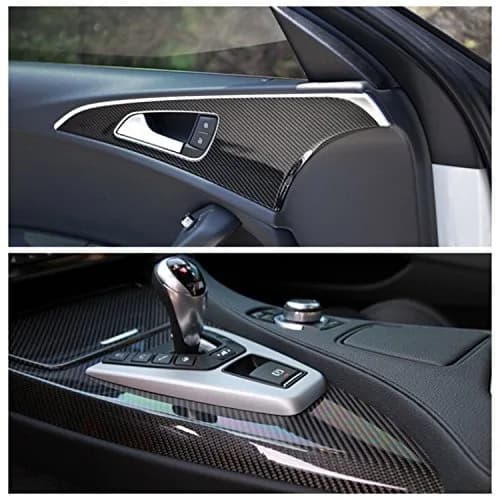 DIYAH 6D Black Carbon Fiber Vinyl Wrap Sticker 152cm x 152cm (5ft x 5ft) | Bubble-Free & Heat-Moldable for Automotive Surfaces thumbnail 3