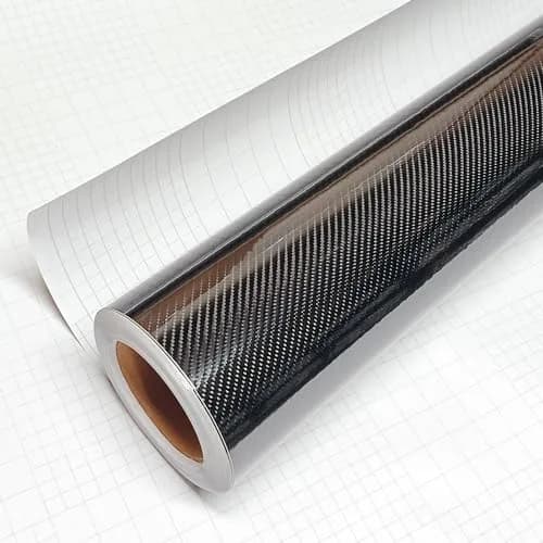 DIYAH 6D Black Carbon Fiber Vinyl Wrap 213cm (7ft) x 152cm (5ft) | Realistic Gloss Finish for Automotive & Electronics thumbnail 1