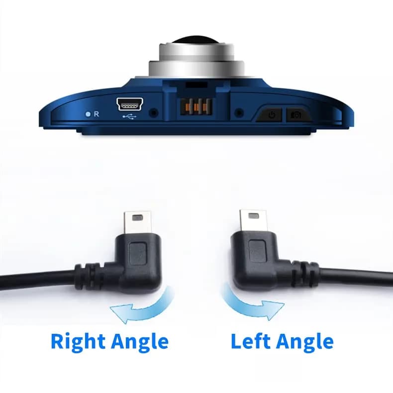 LARRITS Mini-USB Power Cable 5M (16.4ft) Right-Angle | Charging-Only for Dash Cam & GPS thumbnail 7