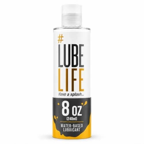 LubeLife Water Based Personal Lubricant 240ml (8 Fl Oz) | Condom & Toy Safe, Easy Clean-Up — 8 fl oz