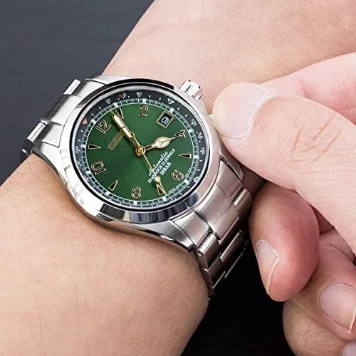 MiLTAT 20mm Super-O Boyer Watch Band compatible with Seiko Alpinist SARB017 SPB155 H70455733 | Curved Solid End, Stainless Steel, Brushed thumbnail 2